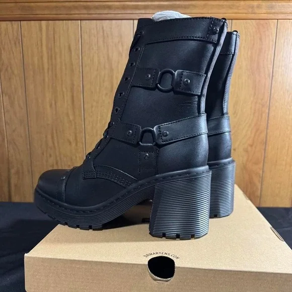 Black Doc Martens Chesney Hi boots Size 10 Womens NEW